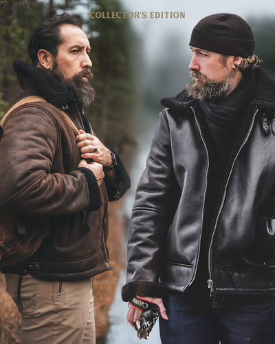 sheepskin b3 flight leather jacket