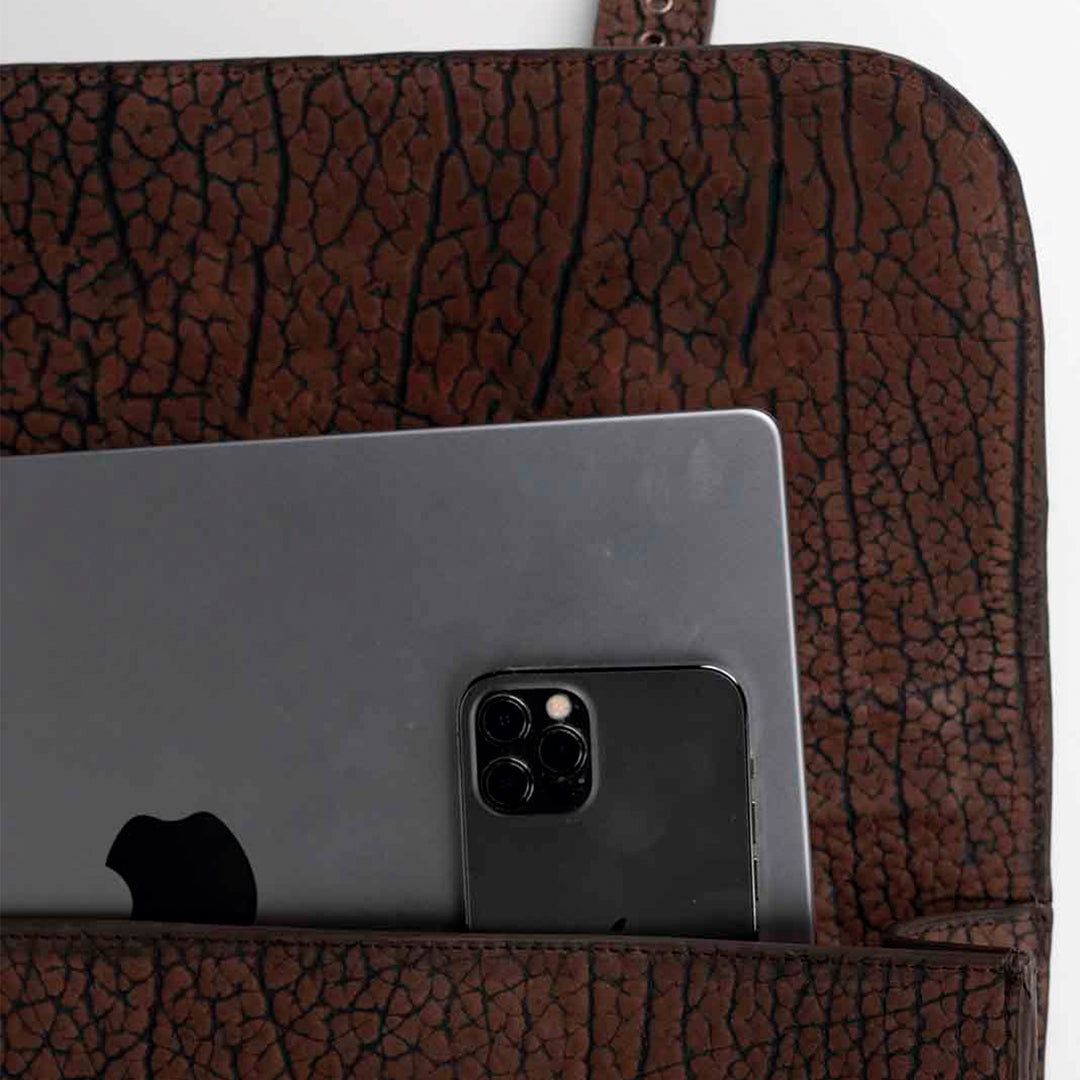 CUELLO DE TORO MESSENGER BAG - BROWN RUST