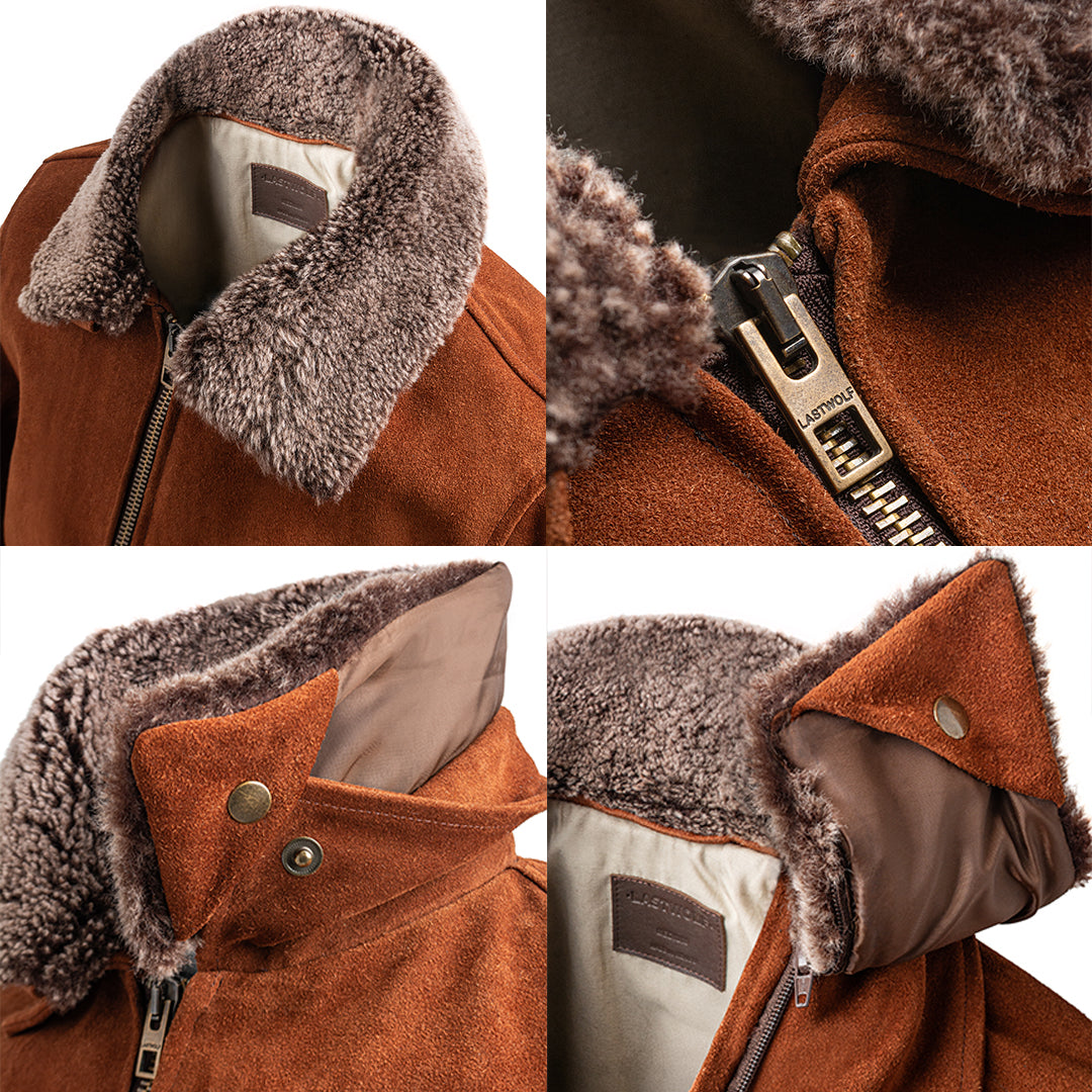 VOYAGEURS NORDIC BOMBER JACKET - MAPLE BROWN