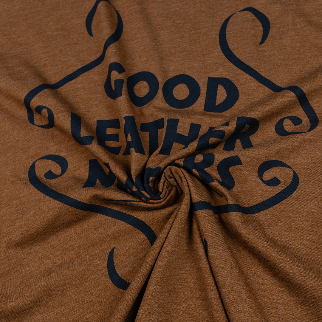 GOOD LEATHER MASTERS TEE SHIRT-BROWN