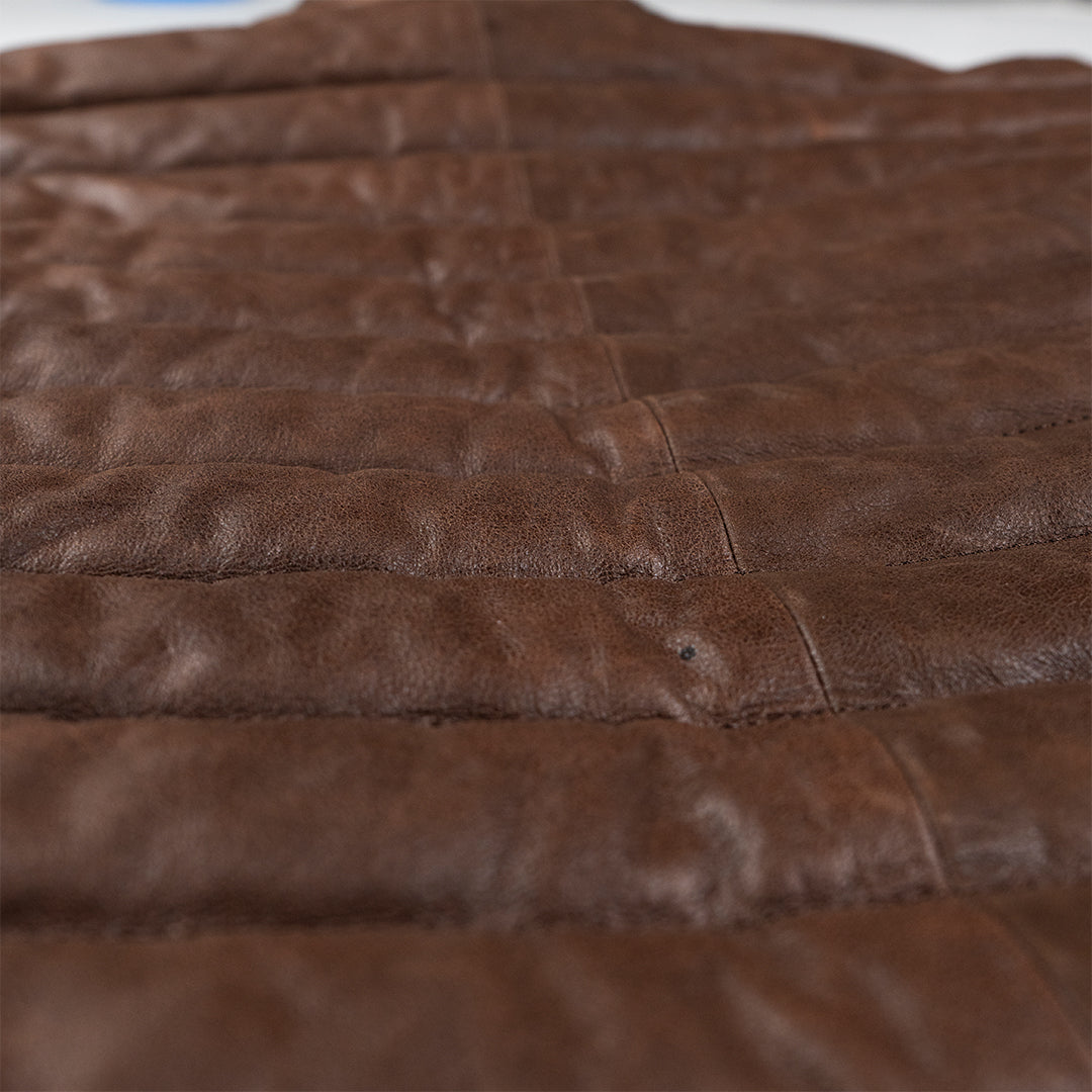 ASPEN RIDGE QUILTED LEATHER JACKET - CHOCOLATE