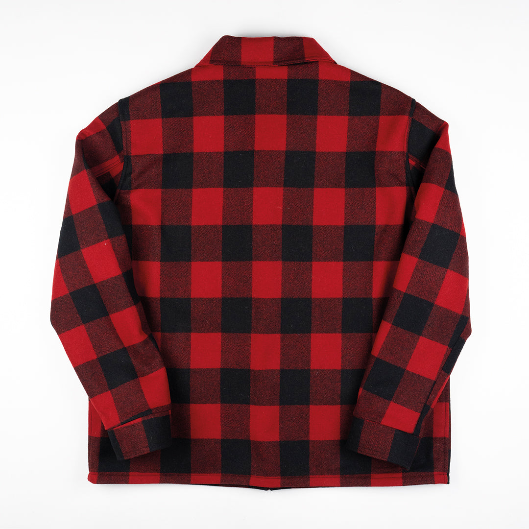 Red and black checkered shirt on a white background