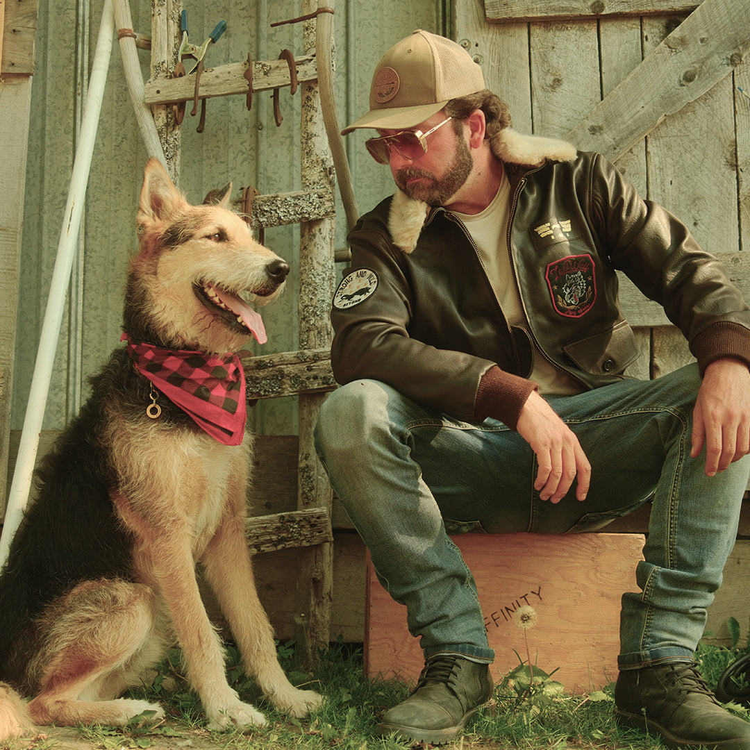 DENALI FLIGHT LEATHER JACKET - BROWN