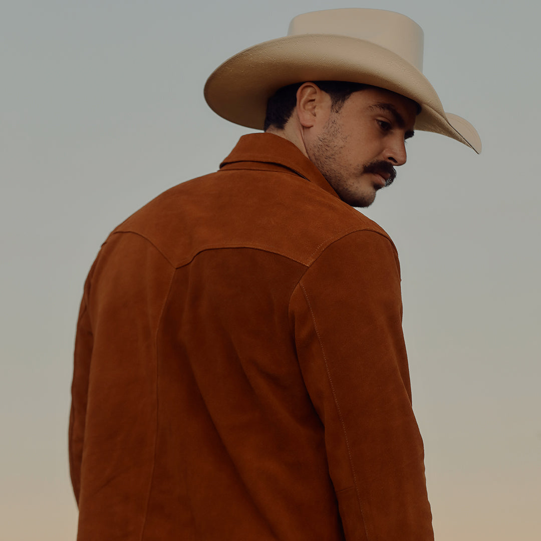 SEQUOIA TRUCKER SUEDE JACKET - HARVEST GOLD