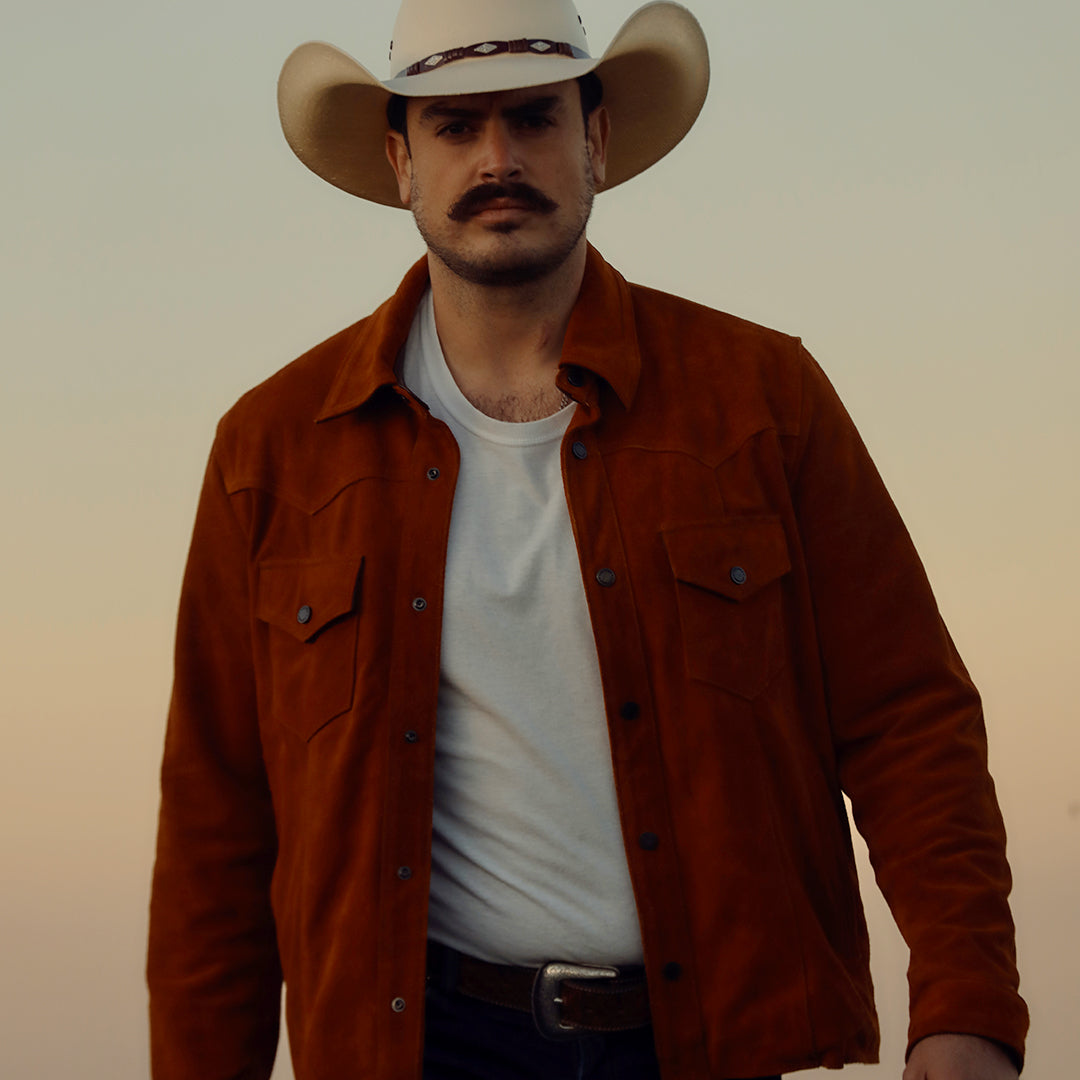 SEQUOIA TRUCKER SUEDE JACKET - HARVEST GOLD