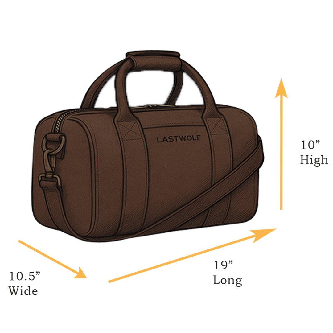 LAKE SHORE SMALL DUFFLE BAG - MAHOGANY