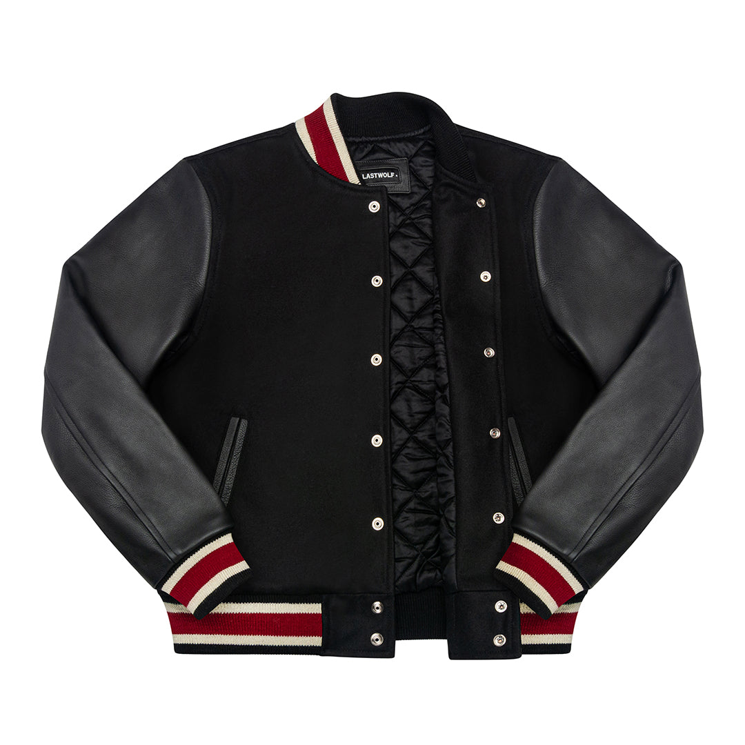 WOLFDEN VARSITY JACKET – CRIMSON NIGHT