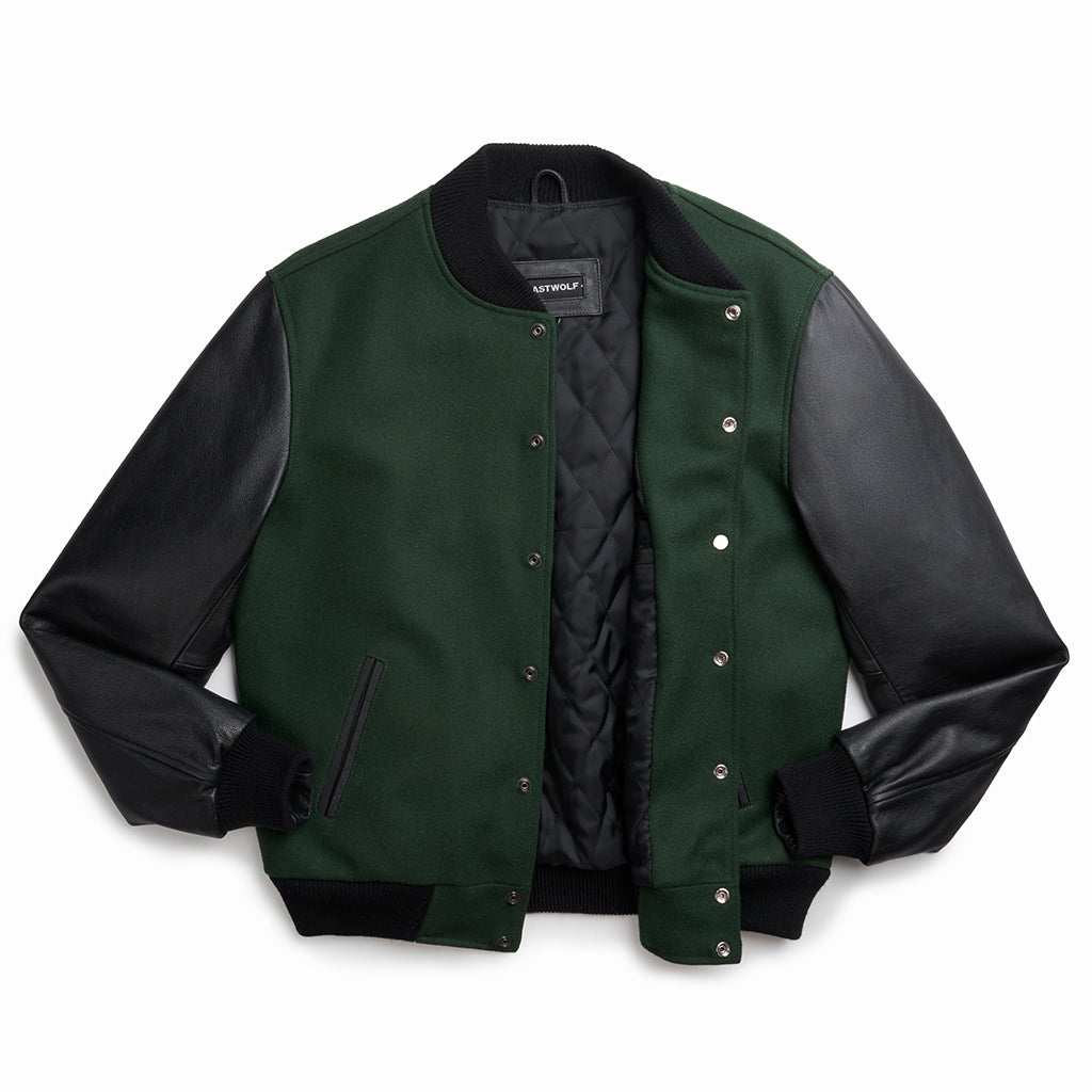 PINE VARSITY JACKET - GREEN