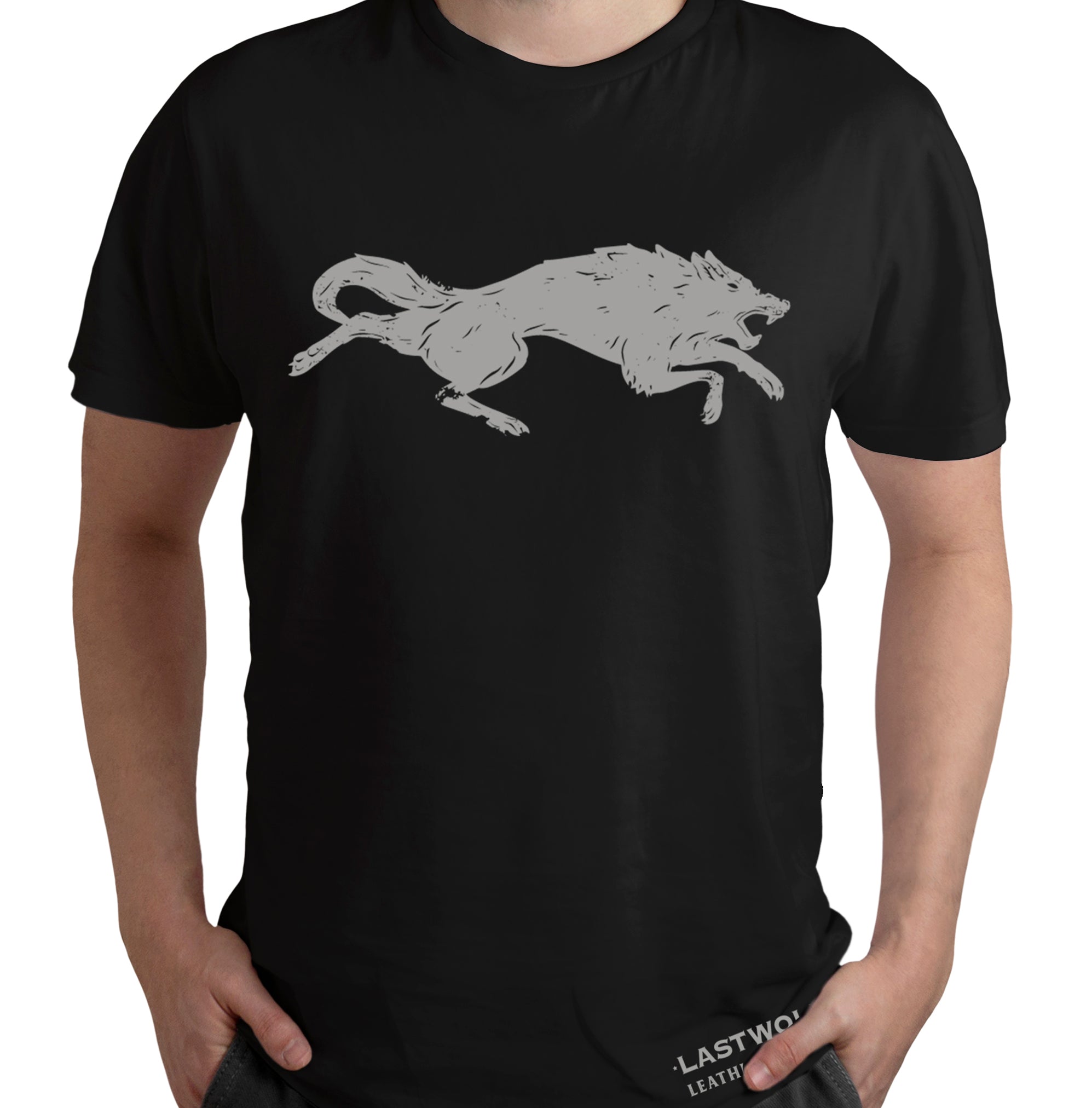 THE WOLF TEE - BLACK