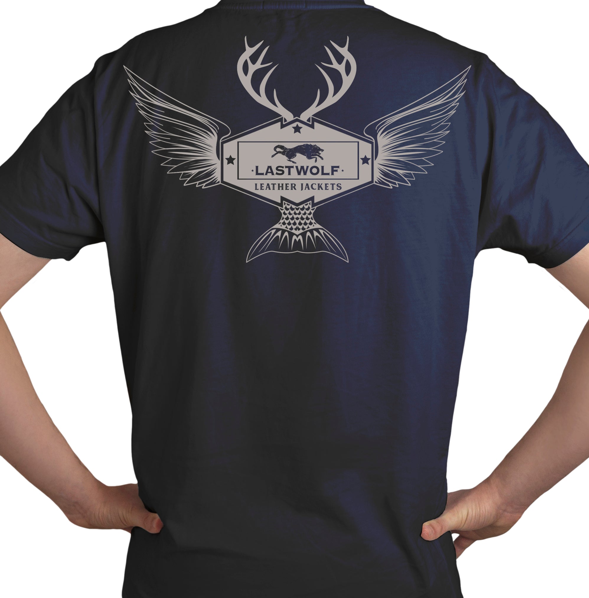WILDLIFE TEE - NAVY BLUE