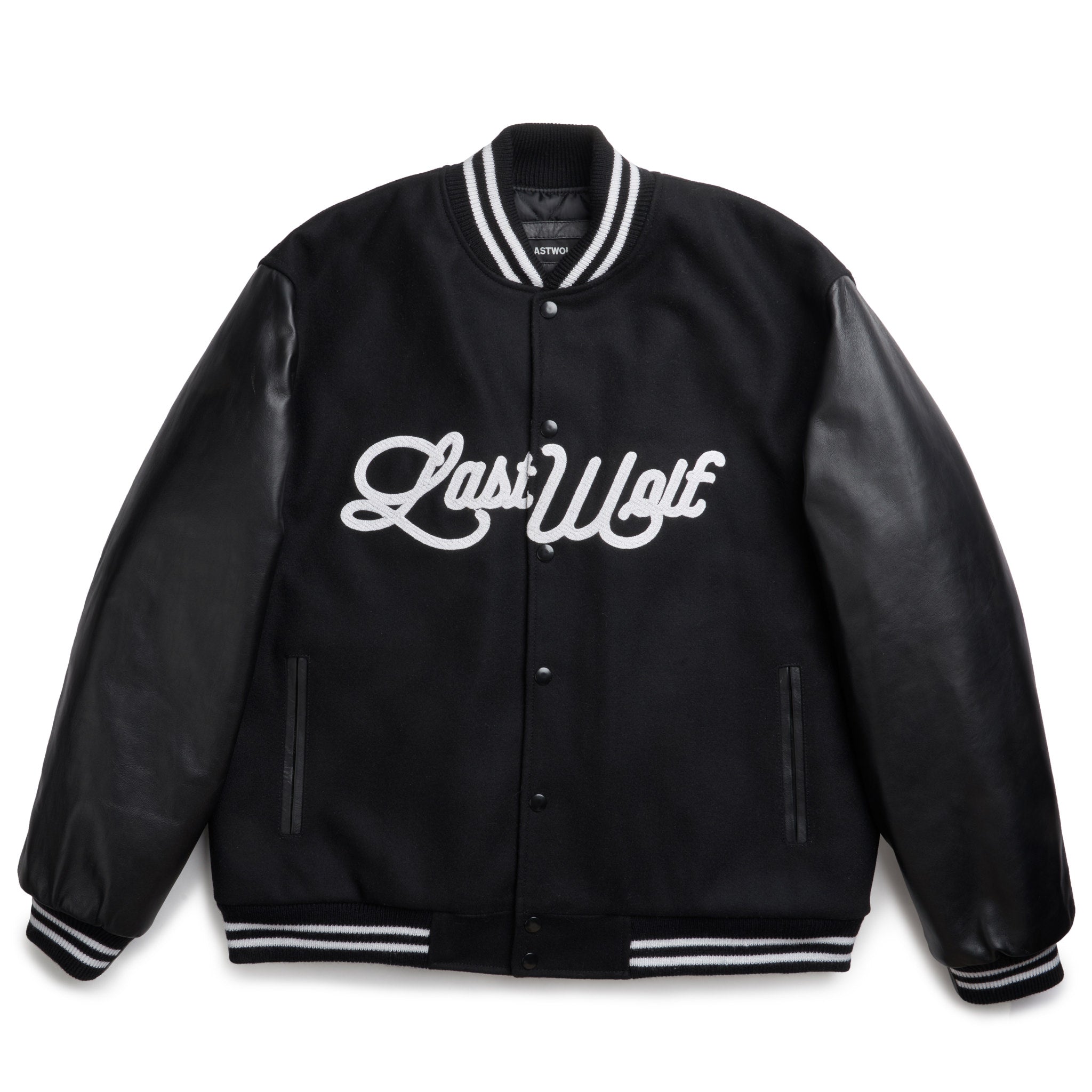 Spare wolf black buy varsity style jacket