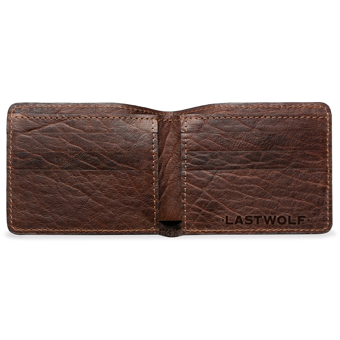 AMERICAN BISON LEATHER MEN'S WALLET