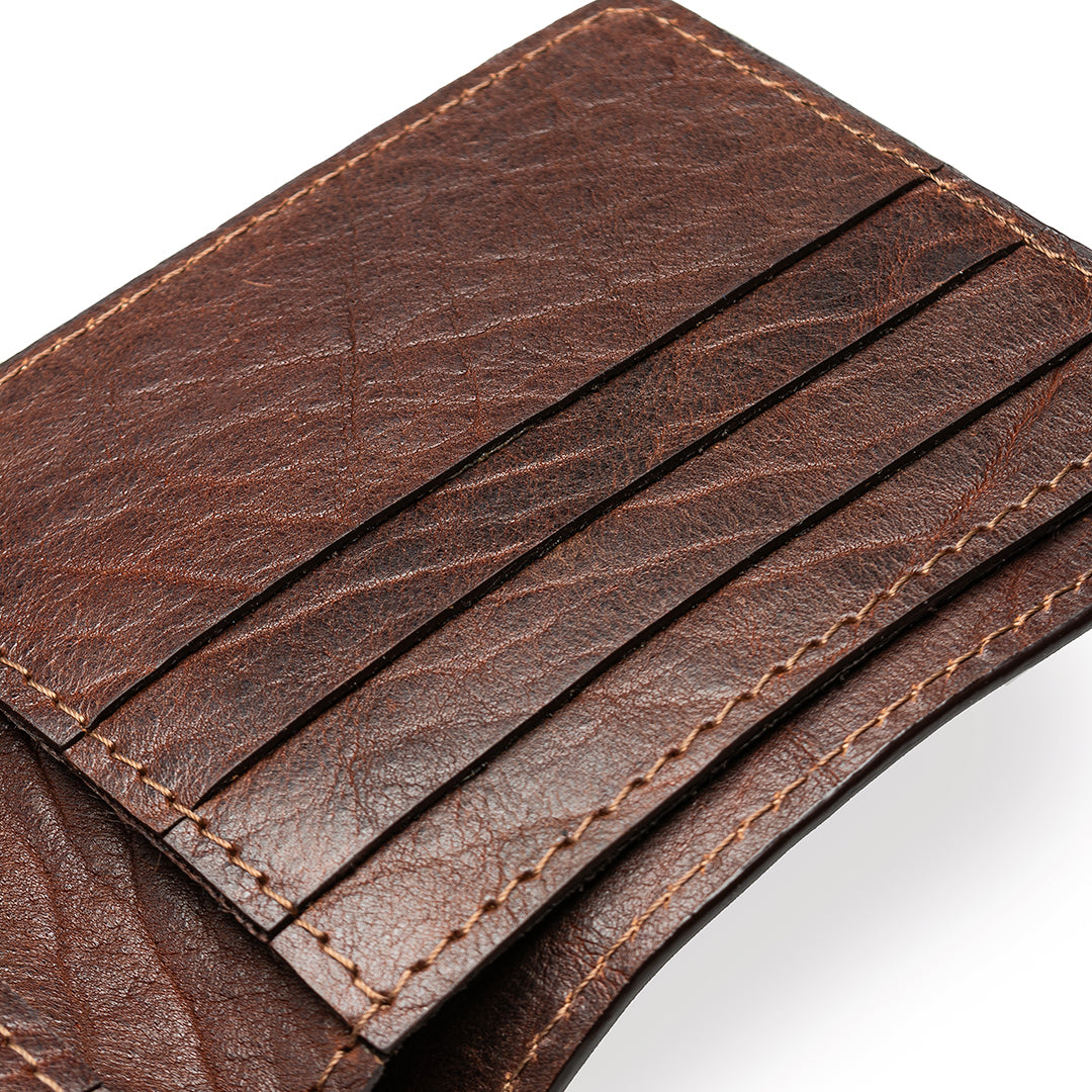 AMERICAN BISON LEATHER MEN'S WALLET