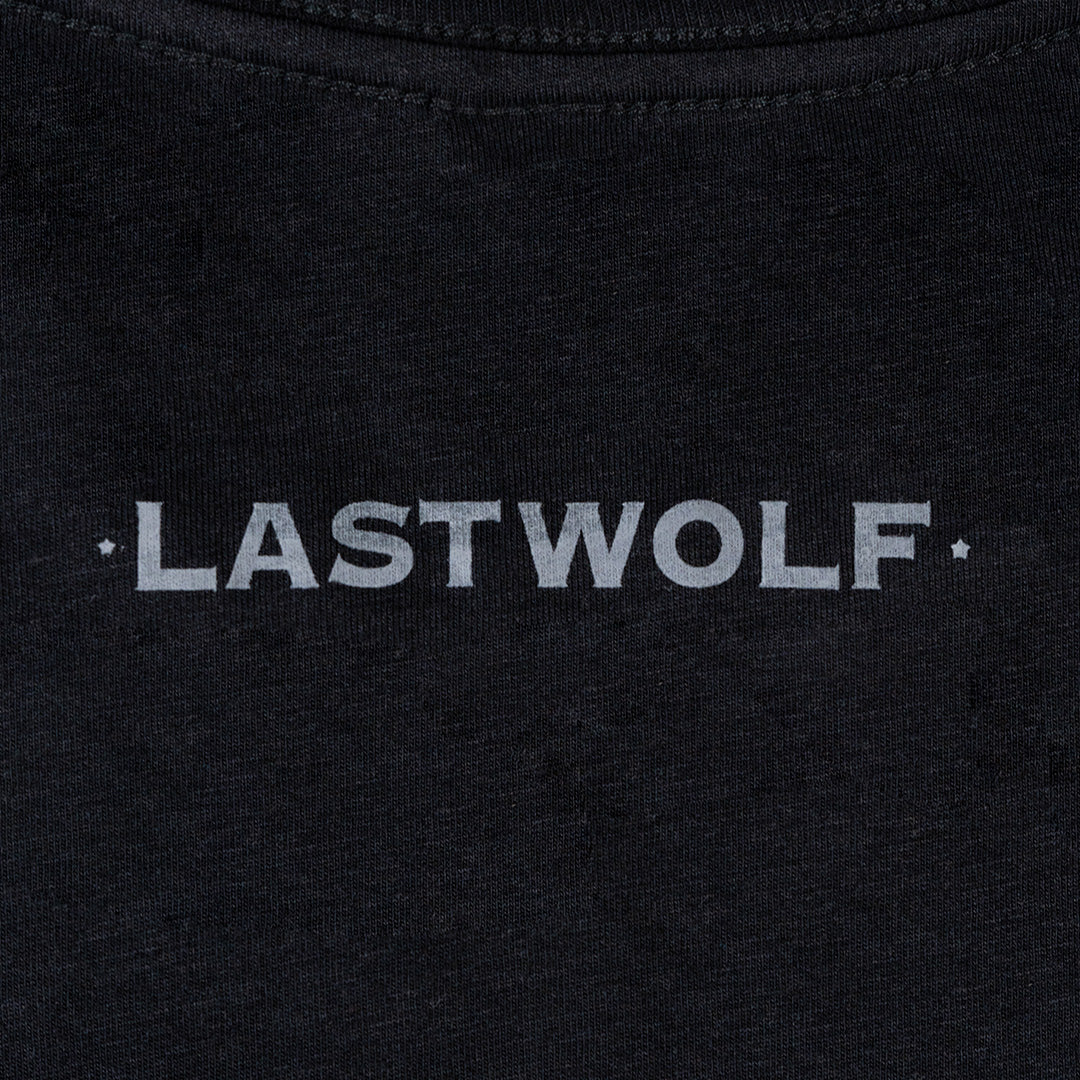 VINTAGE WOLF TEE SHIRT- BLACK