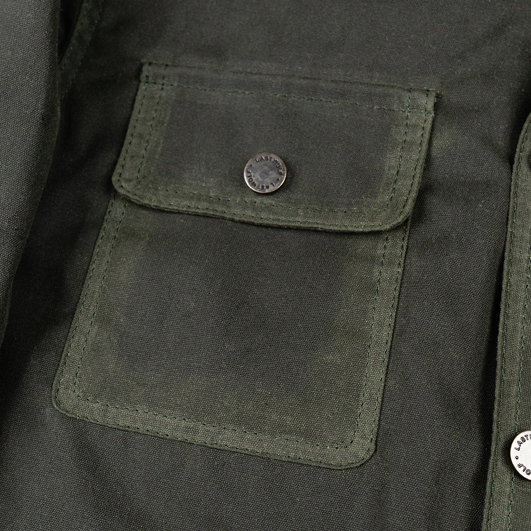 RANGER WAX CANVAS WORK JACKET - FOREST GREEN