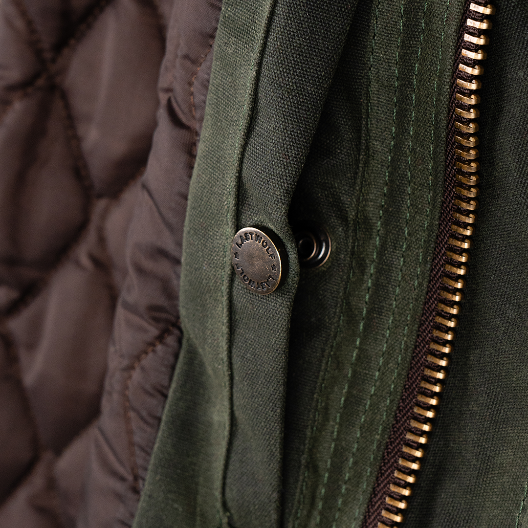 RANGER WAX CANVAS WORK JACKET - FOREST GREEN