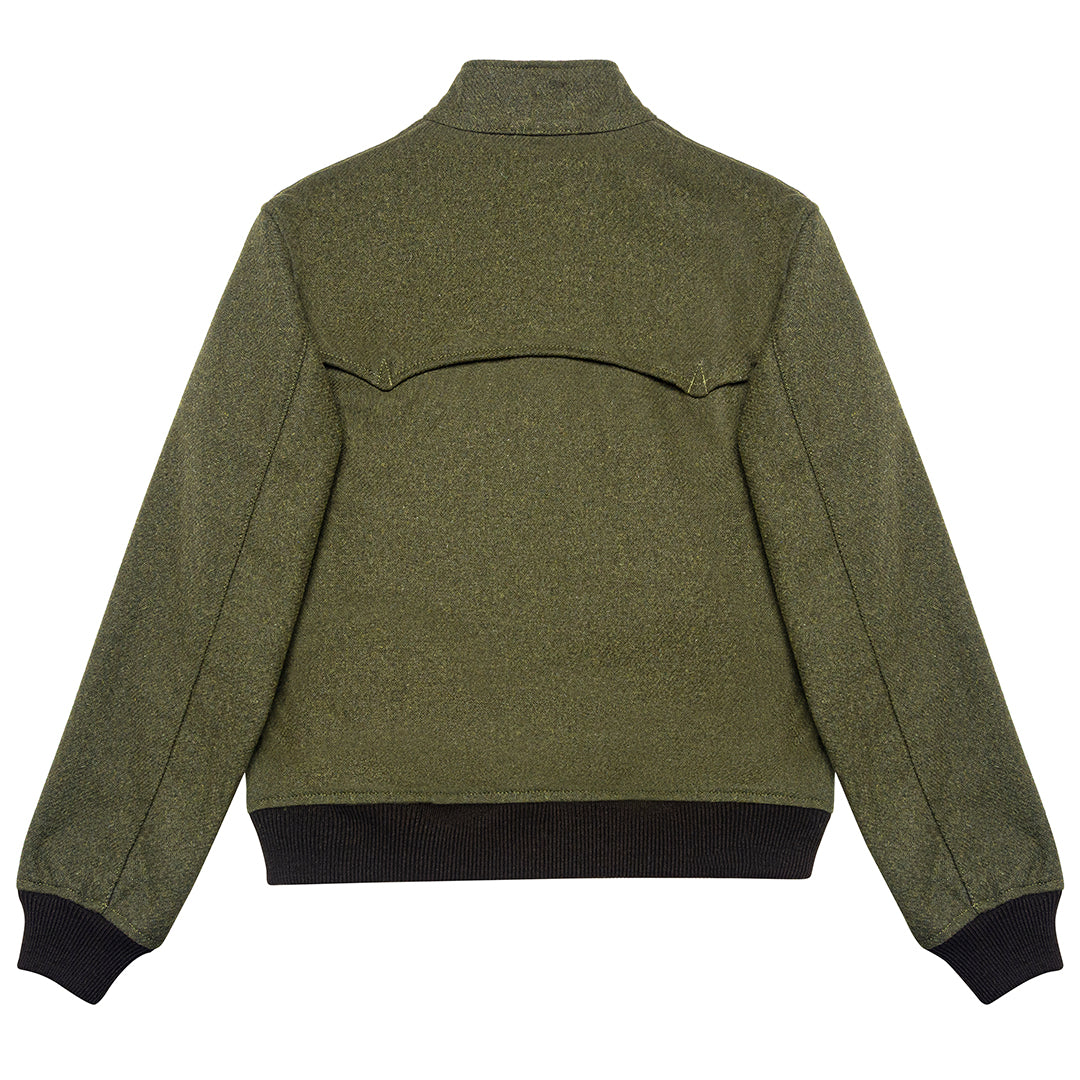 HIGHLAND LODEN BOMBER JACKET - GREEN