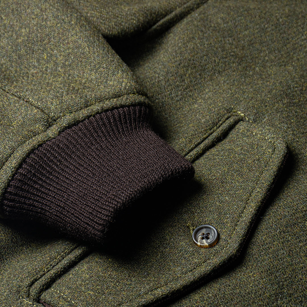 HIGHLAND LODEN BOMBER JACKET - GREEN