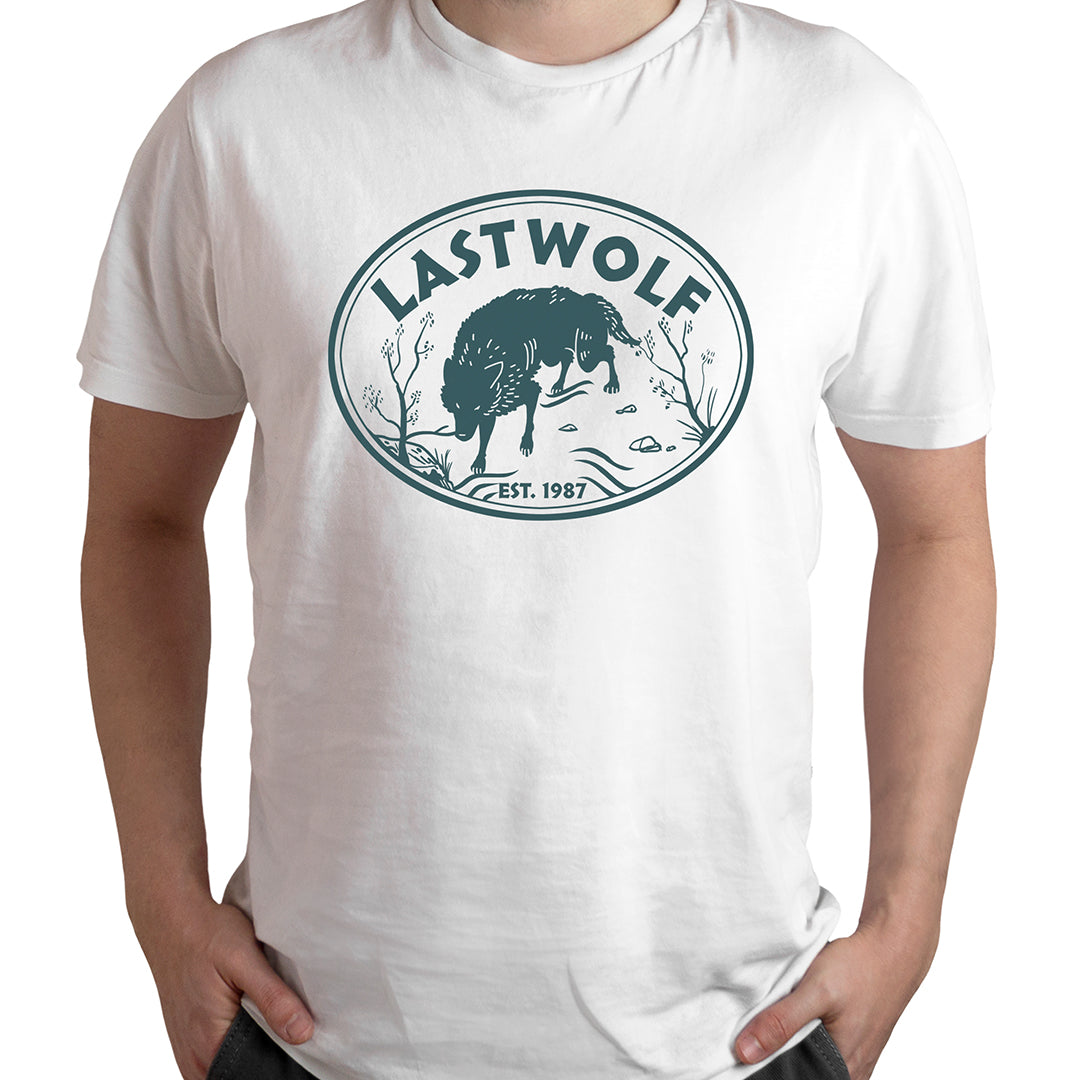 HUNTING WOLF TEE SHIRT  - WHITE