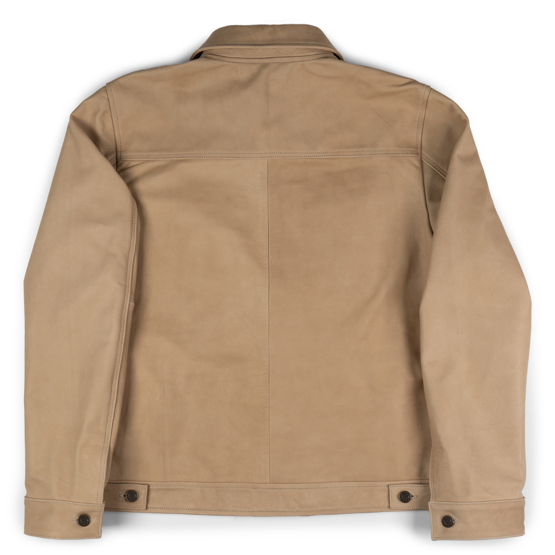 DRIFTER WORK LEATHER JACKET - NATURAL