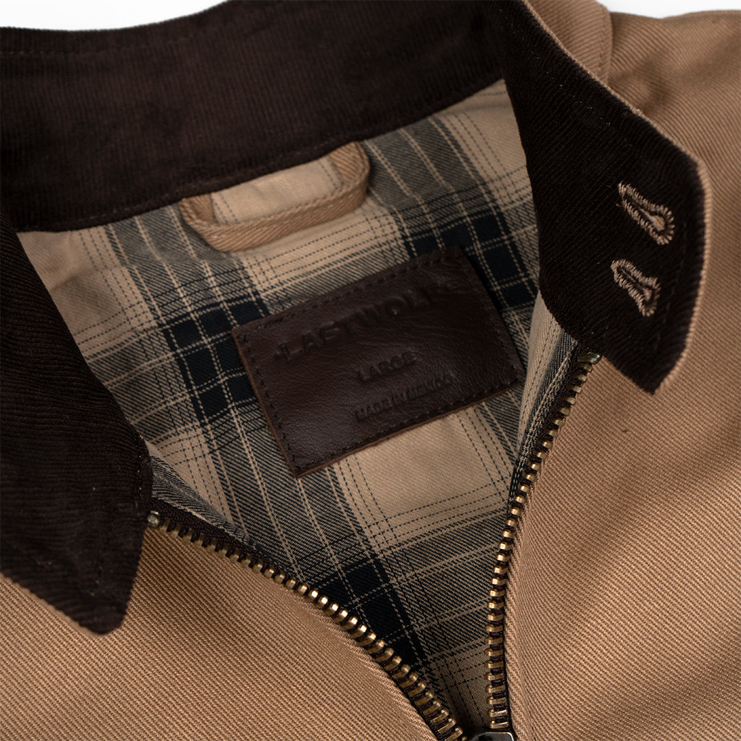 HIGHLAND TWILL BOMBER JACKET-SANDSTONE