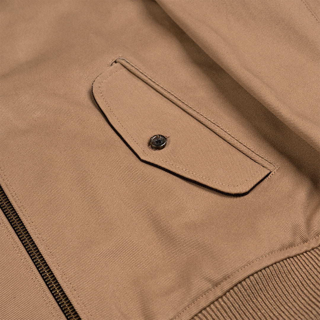 HIGHLAND TWILL BOMBER JACKET-SANDSTONE