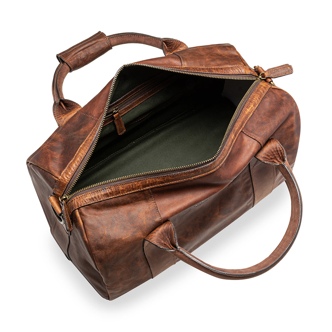 LAKE SHORE SMALL DUFFLE BAG - MAHOGANY