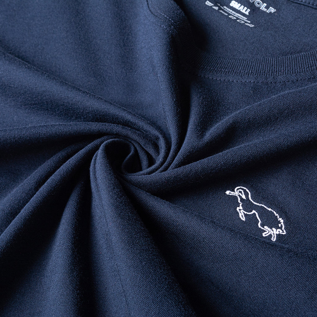 LASTWOLF LOGO T-SHIRT NAVY