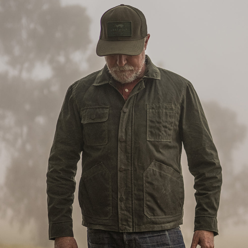 RANGER WAX CANVAS WORK JACKET - FOREST GREEN | Lastwolf Leather Jackets