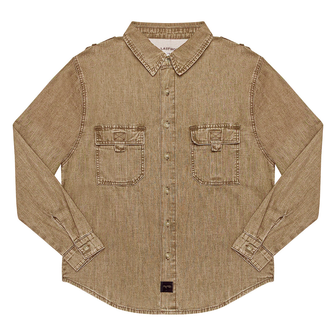 OUTDOORS VENT SHIRT -  DRIFTWOOD
