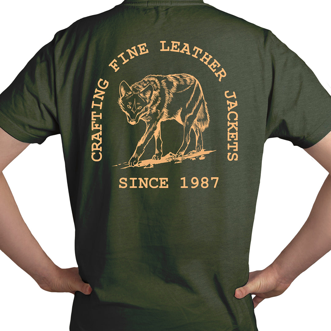 SINCE 1987 TEE SHIRT-OLIVE GREEN