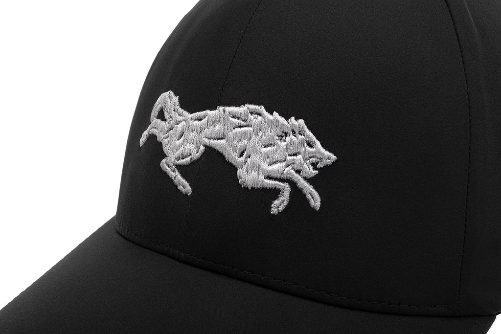 GRAY WOLF SPORT HAT - BLACK