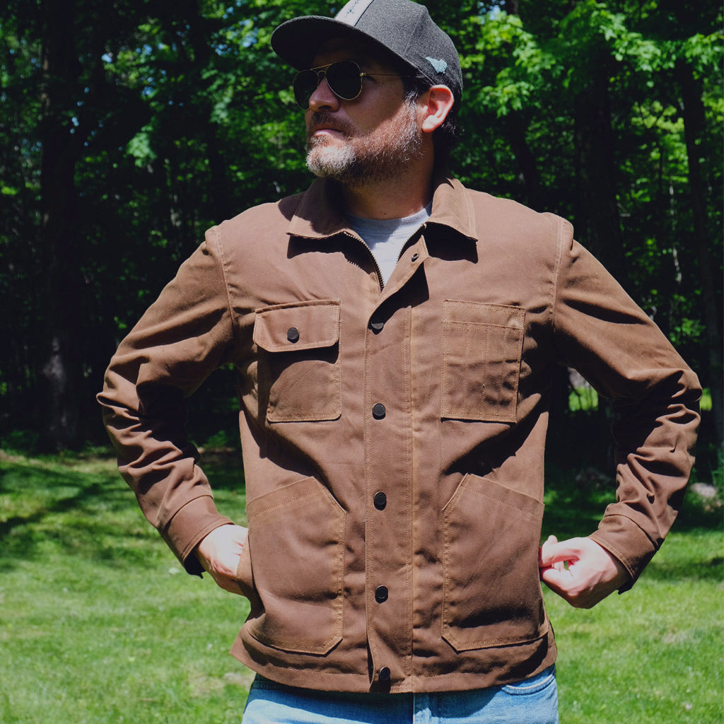 RANGER WAX CANVAS WORK JACKET - NUTMEG