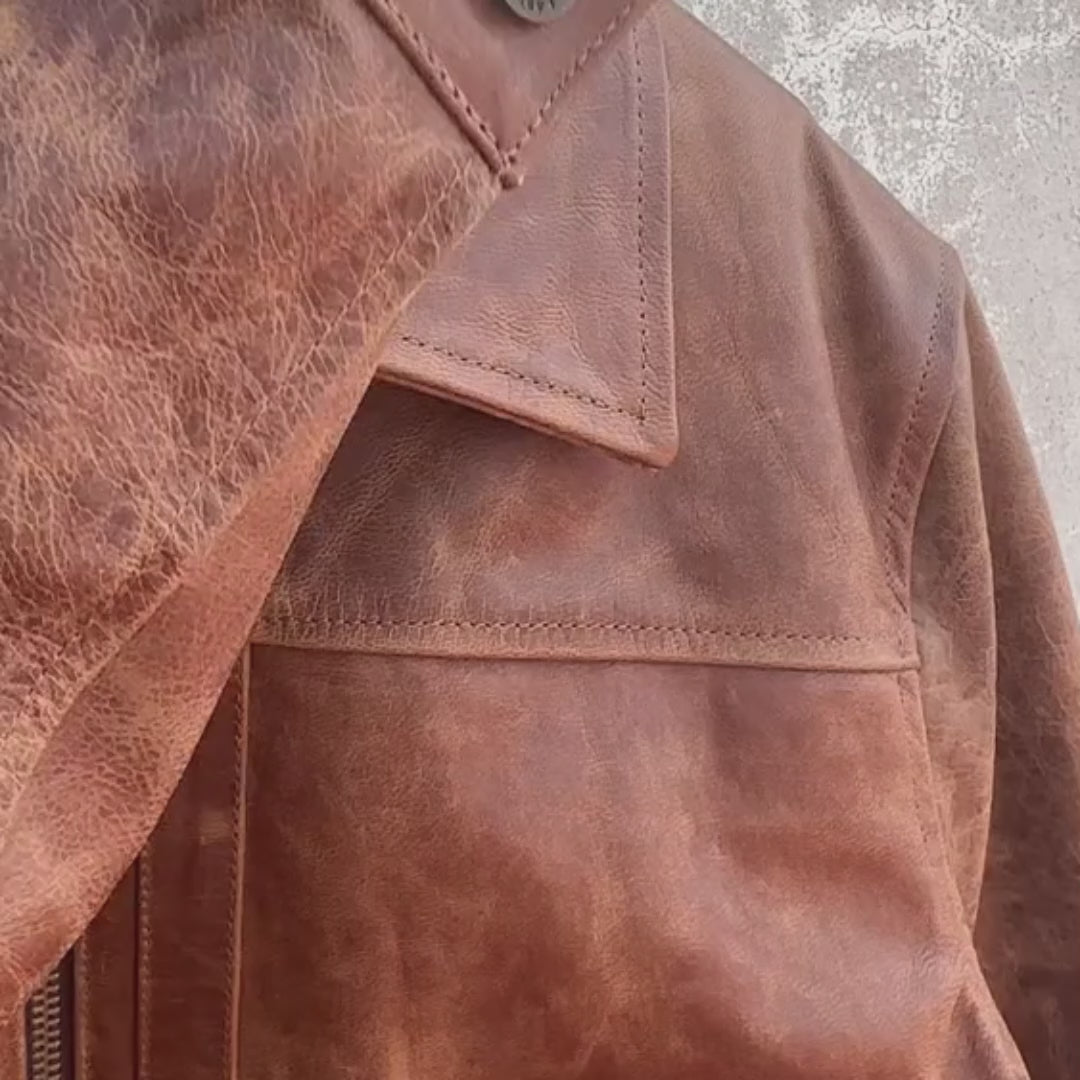 Yellowstone Work Leather Jacket | Lastwolf