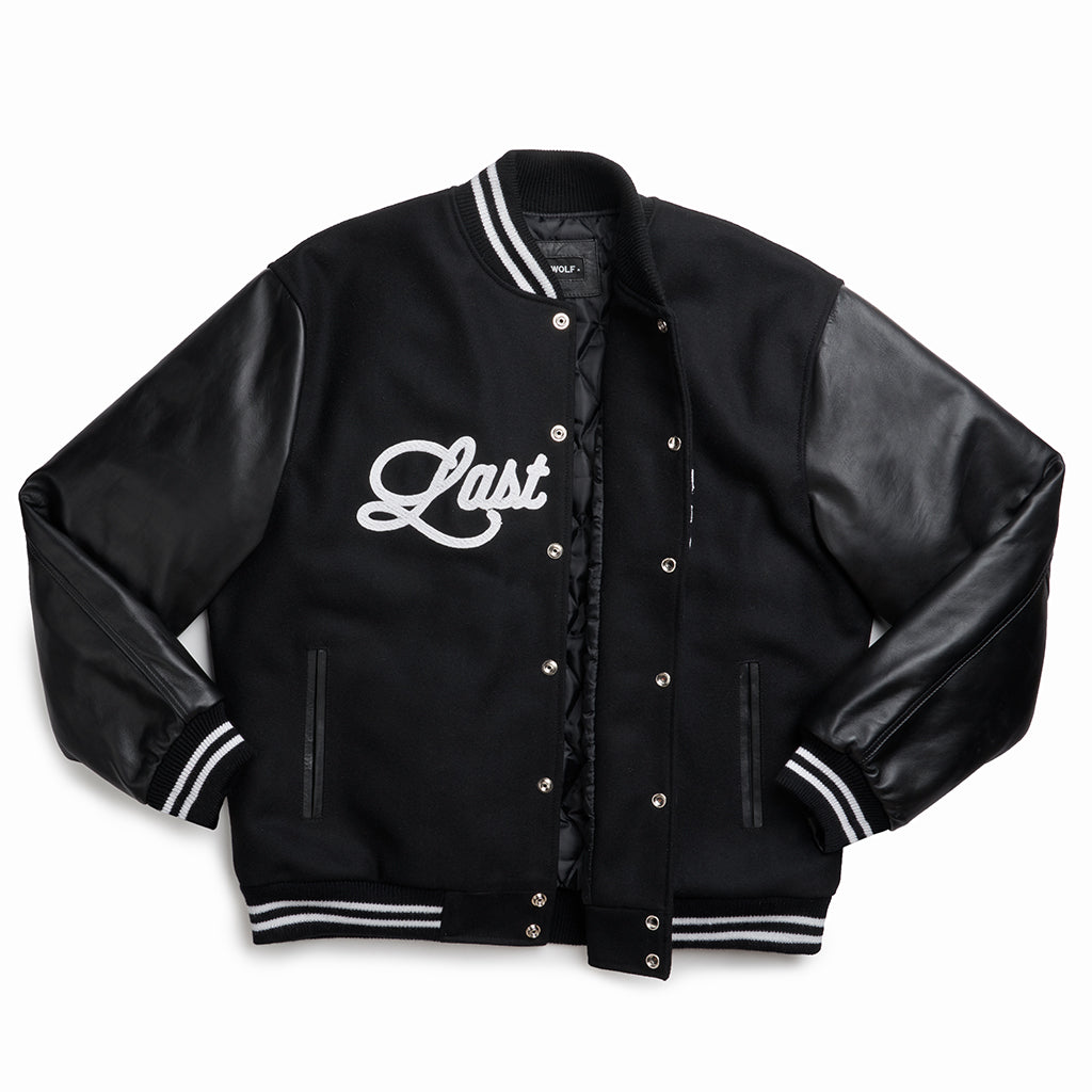 ALFA VARSITY JACKET - BLACK