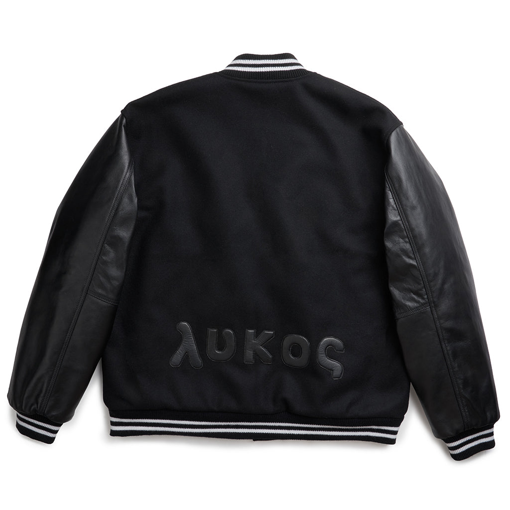 Spare wolf black varsity style outlets jacket