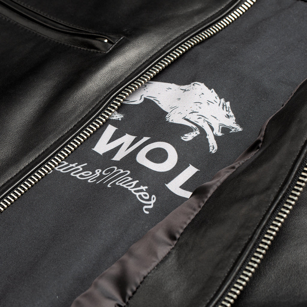 WHEELER PEAK RACER LEATHER JACKET - BLACK