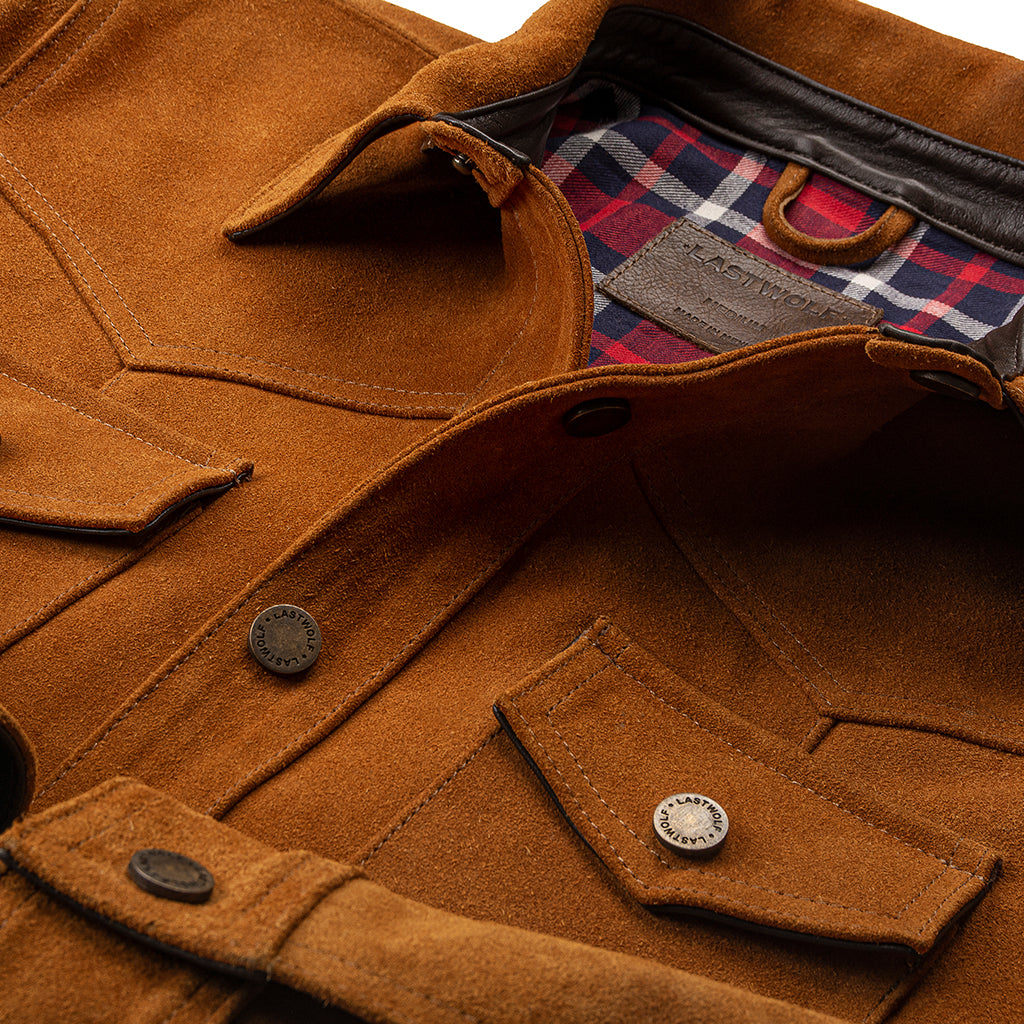 SEQUOIA TRUCKER SUEDE JACKET - HARVEST GOLD