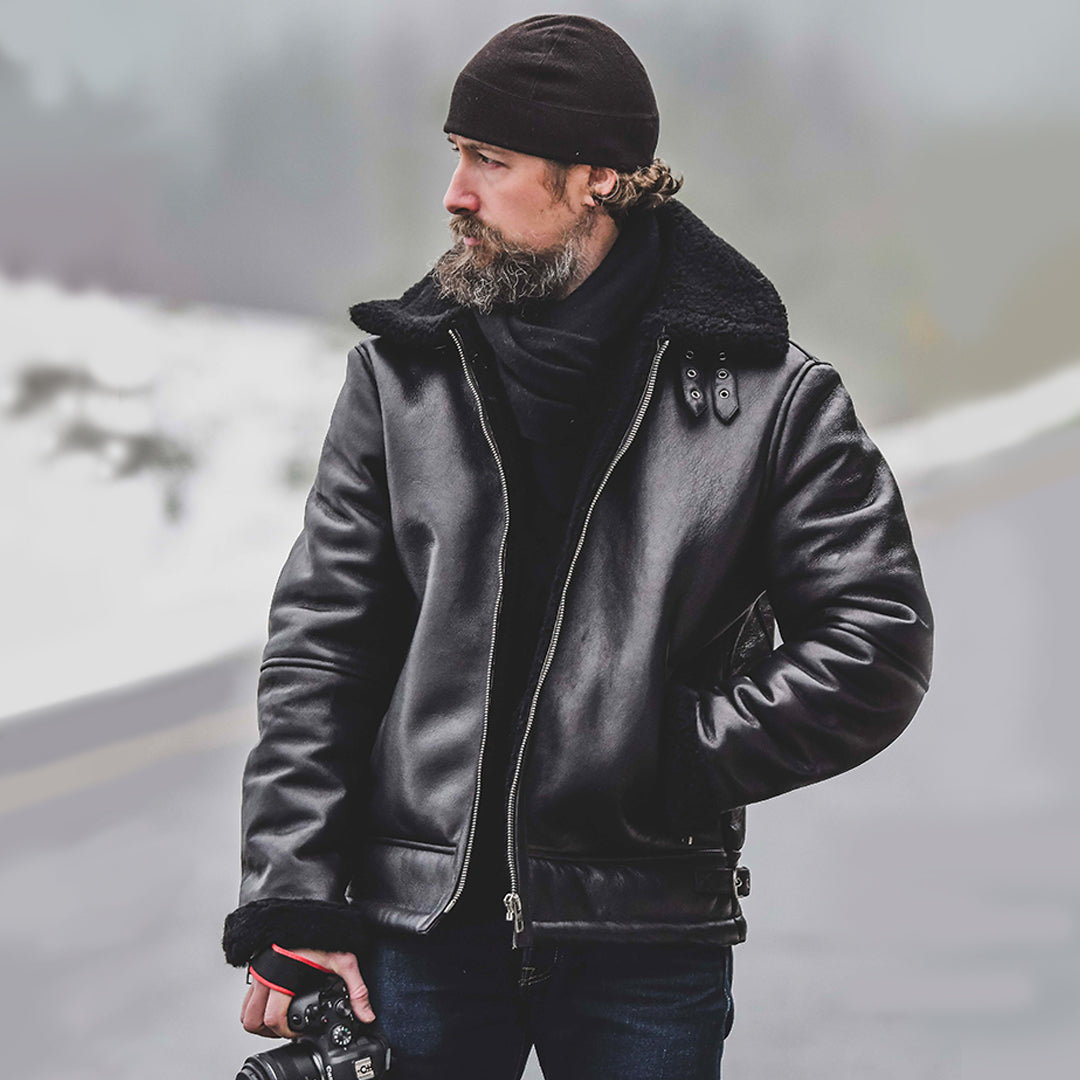 B3 Shearling Leather Jacket