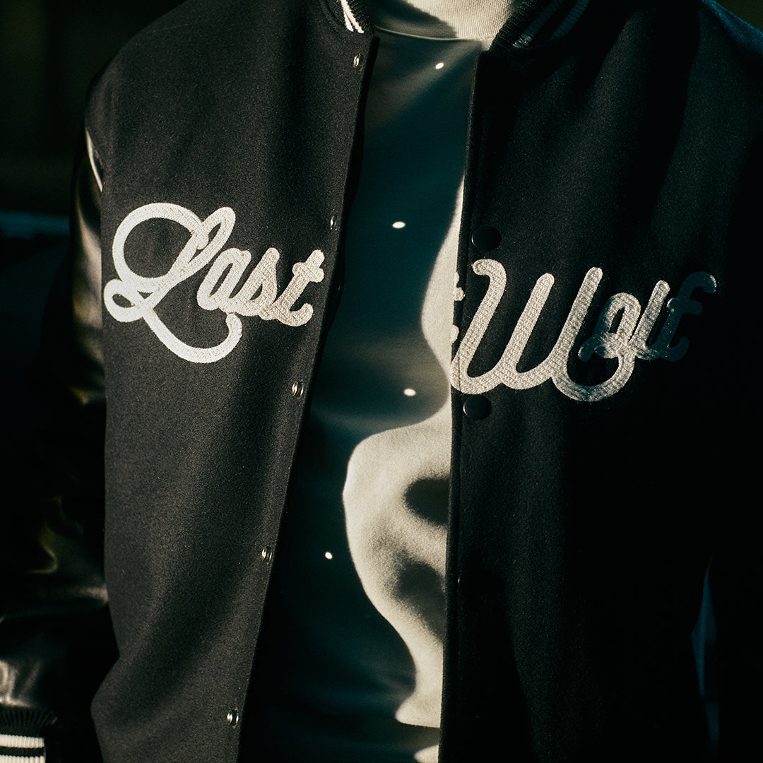 ALFA VARSITY JACKET - BLACK