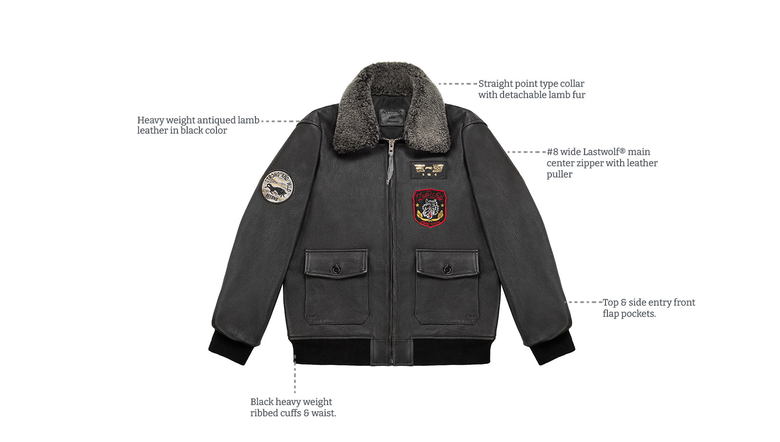 Details of Black Elk Bomber Suede Jacket Gray
